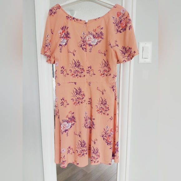Abound Coral Aster Skater Dress Size M - Picture 2 of 7